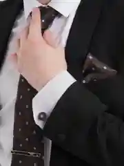 Набор Мужской галстук , запонки, зажим, платок в подарочной упаковке Arni