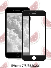 Защитное стекло для iPhone 7 / 8 / SE2020, полноэкранное, 9D, черное