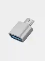 Серебряный переходник с USB 3.1 на Type-C 3.1