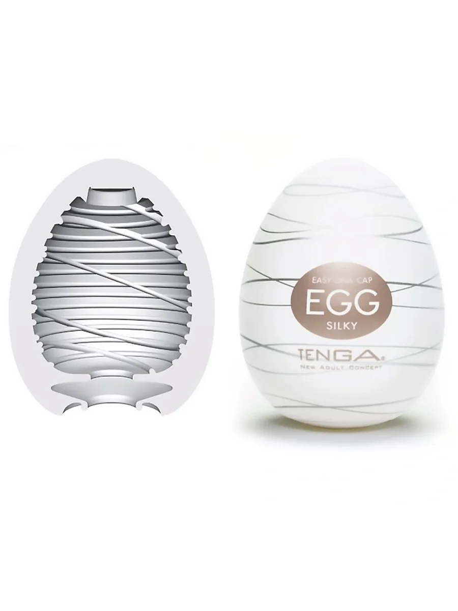 Черный мужской эластичный мастурбатор TENGA EGG, 6 типов
