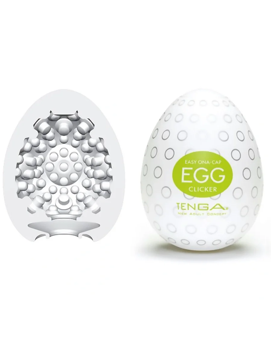Зеленый мужской эластичный мастурбатор TENGA EGG, 6 типов