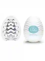 Голубой мужской эластичный мастурбатор TENGA EGG, 6 типов