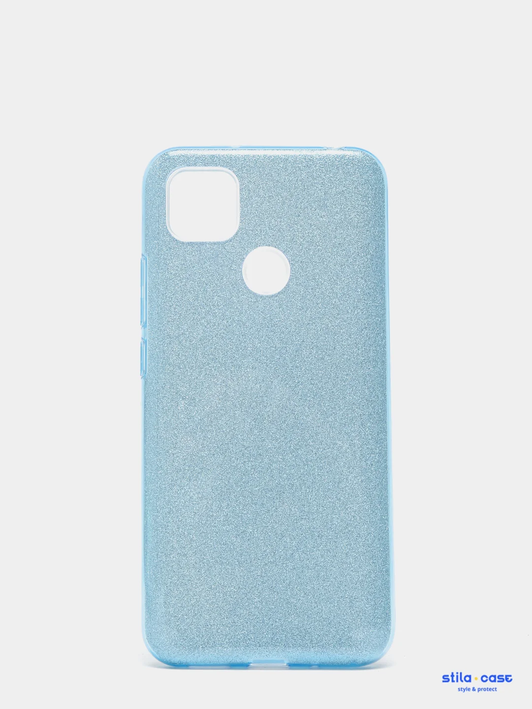 Голубой чехол для Xiaomi Redmi 9C силиконовый