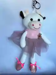 Красный брелок "Корова"