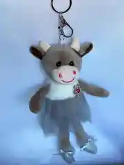 Серый брелок "Корова"