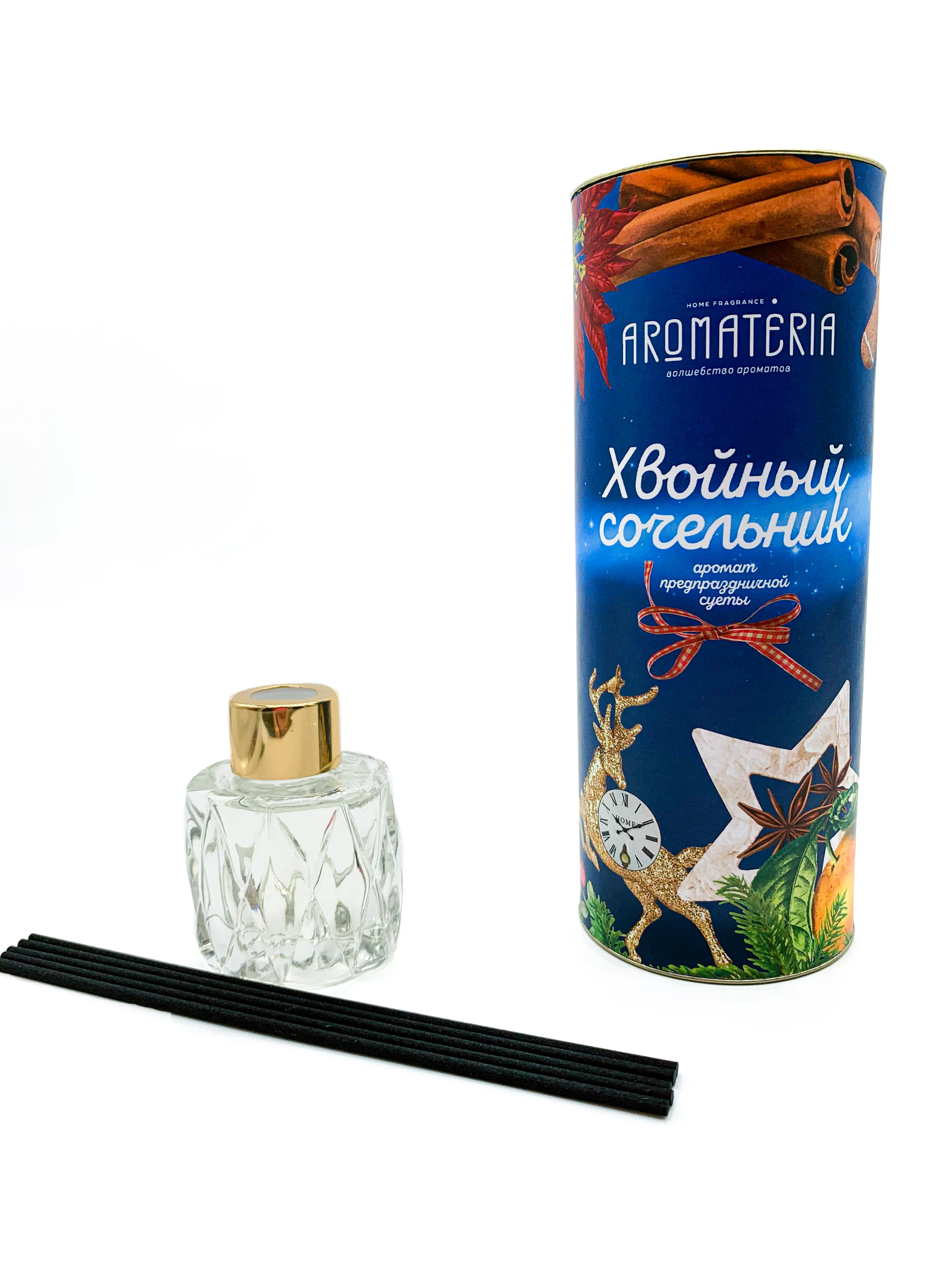 Aromateria, диффузор с палочками, новогодняя коллекция 50 мл