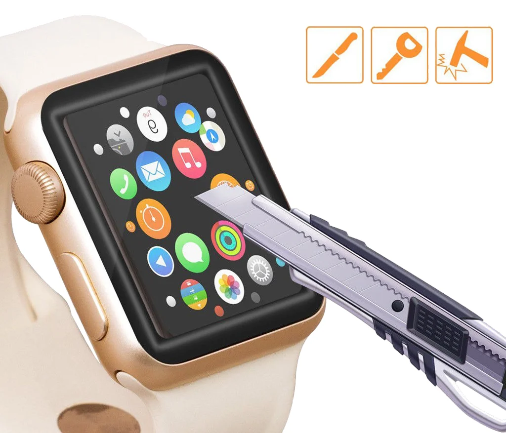 Защитное стекло для Apple Watch 4 3D 40 mm (full glue)