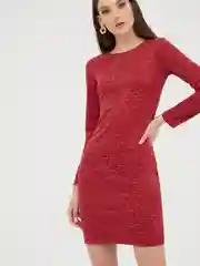 Платье теплое с разрезами