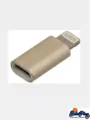 Золотой переходник (адаптер) с Micro USB на Lightning Walker