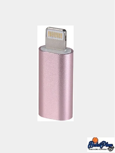Золотой переходник (адаптер) с Micro USB на Lightning Walker