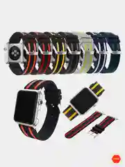 Ремешок для Apple Watch 42 мм. двухцветный с полоской