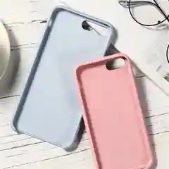 Голубой чехол силиконовый для iPhone 6/6s/6+/6s+/7/8/7+/8+/X/XS/XR/XS Max/11/11 Pro/SE 2020