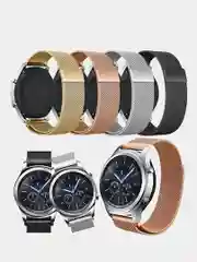 Фирменный металлический ремешок для Samsung Gear S3 Frontier /Huawei / Xiaomi 22 мм