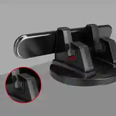 Красный держатель телефона с табличкой для номера телефона
