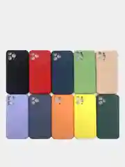 Силиконовый чехол с защитой камеры на iPhone 6/6s, 7/8/SE 2020, X/XS, 11