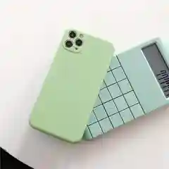 Лайм силиконовый чехол с защитой камеры на iPhone 6/6s, 7/8/SE 2020, X/XS, 11
