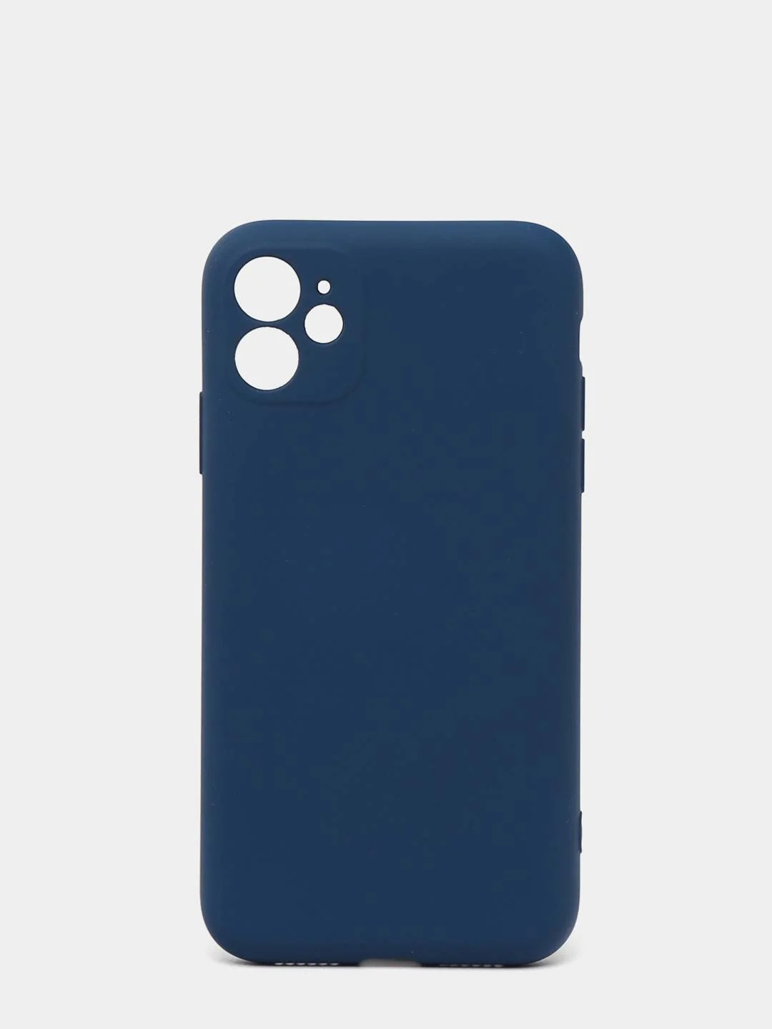 Синий силиконовый чехол с защитой камеры на iPhone 6/6s, 7/8/SE 2020, X/XS, 11