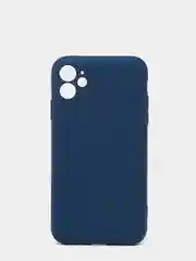 Синий силиконовый чехол с защитой камеры на iPhone 6/6s, 7/8/SE 2020, X/XS, 11