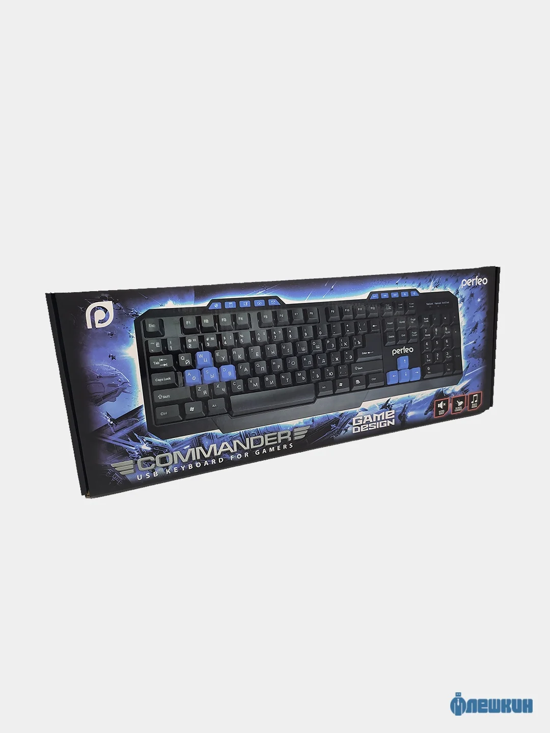 Клавиатура игровая Perfeo "Commander", USB