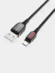 Черный кабель зарядный Borofone BU14 Heroic micro USB для android, андроид, 2.4A, 1.2 м