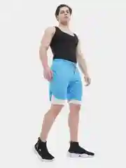 Голубой шорты спортивные