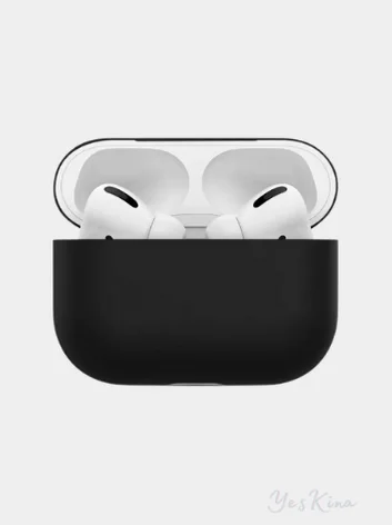 Черный силиконовый чехол для наушников AirPods Pro