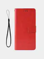 Красный чехол-книжка для iPhone 11, 11 Pro, 11 Pro Max, 12, 12 Pro, 12 Pro Max, 12 Mini