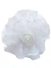 Белый бантик на резинке