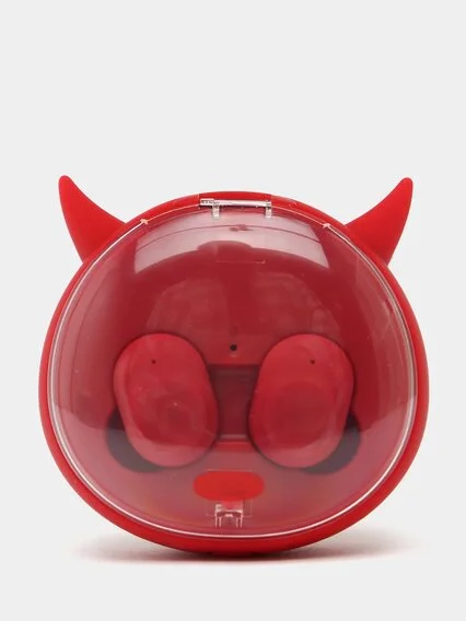 Красный беспроводные наушники  i10 Devil Sound Bluetooth 5.0