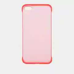 Красный прозрачный чехол на IPhone