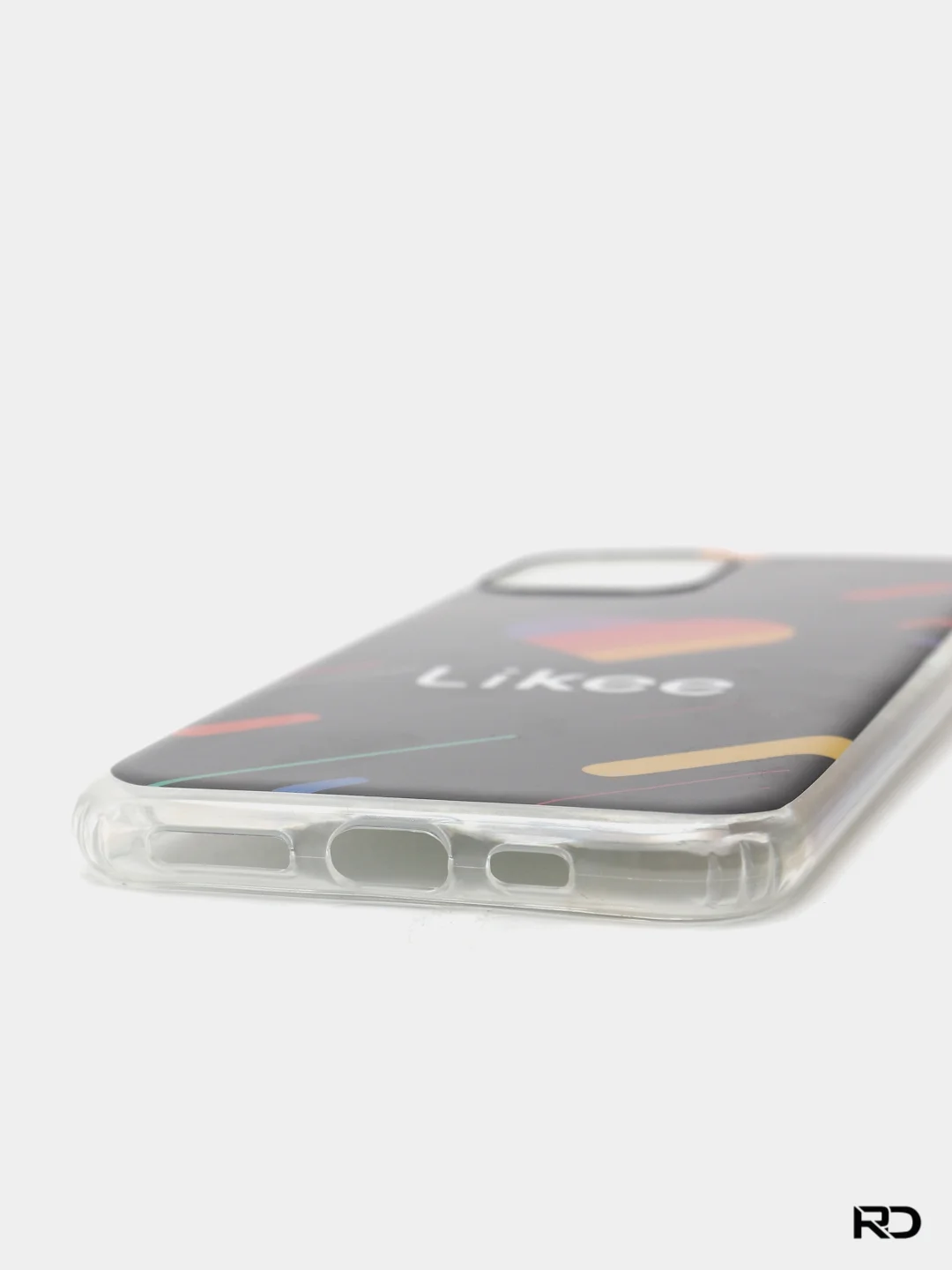 Серый меланж чехол виниловый силиконовый для iPhone 11 Pro с принтом
