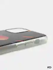 Серый меланж чехол виниловый силиконовый для iPhone 11 Pro с принтом
