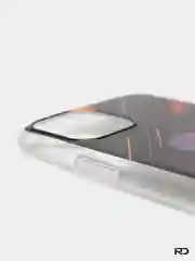 Серый меланж чехол виниловый силиконовый для iPhone 11 Pro с принтом