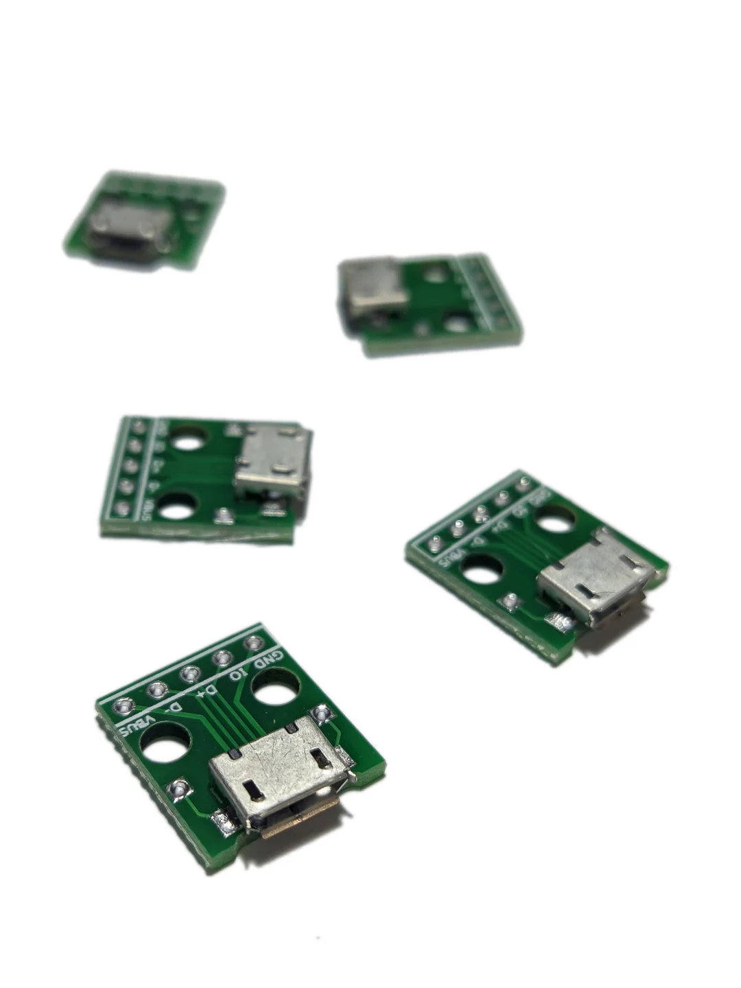 10 штук Гнездо micro-USB на плате разъем микроюсб для диагностики