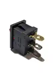 Переключатель клавишный KCD1-301(A)-C, красный, с подсветкой