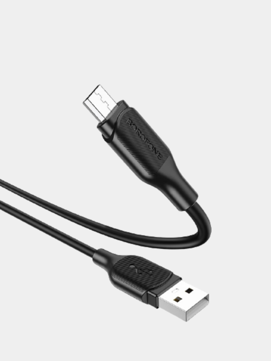 Кабель зарядный для андроид BOROFONE BX42, micro USB, 2.4A,не горит,не  мерзнет, можно мыть купить по цене 199 ₽ в интернет-магазине Магнит Маркет