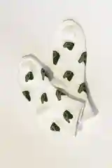 Белый носки с принтом Авокадо