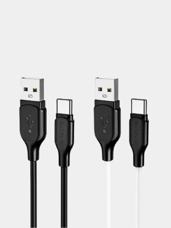 Кабель зарядный для андроид BOROFONE BX42, Type-C, 3A, не горит, не мерзнет, можно мыть