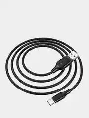 Белый кабель зарядный для андроид BOROFONE BX42, Type-C, 3A, не горит, не мерзнет, можно мыть