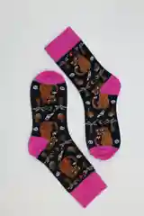 Фуксия носки высокие Animals