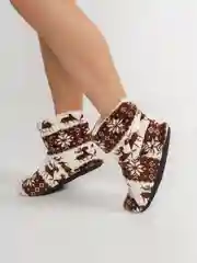 Коричневый тапочки домашние