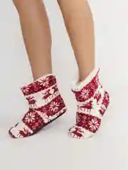 Багровый тапочки домашние
