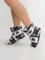 Черный тапочки домашние