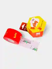Красный кинезио тейп детский Kinexib CLASSIC Baby, деликатный, 4м
