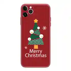 Коралловый чехол для iPhone 11, 12, 12 Pro, 12 Pro Max, 12 mini с защитой камеры, "Новый год"
