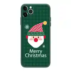 Зеленый чехол для iPhone 11, 12, 12 Pro, 12 Pro Max, 12 mini с защитой камеры, "Новый год"