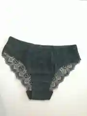 Черный трусы хлопковые с кружевом
