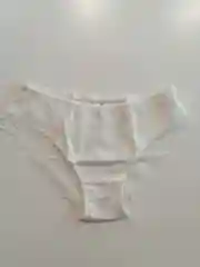 Белый трусы хлопковые с кружевом