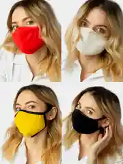 Защитная маска без рисунков с регуляторами, черная