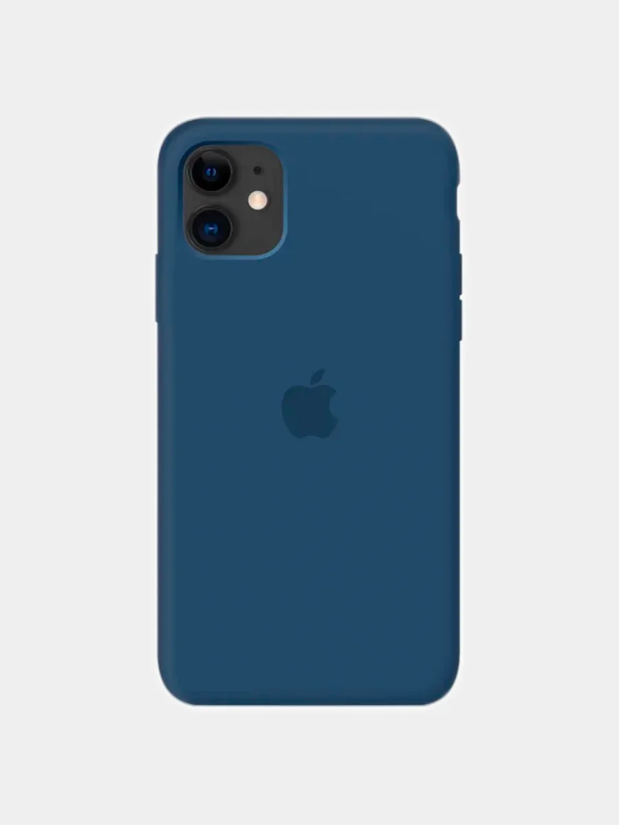Бирюзовый чехол силиконовый для iPhone Silicone Case, Xs Max
